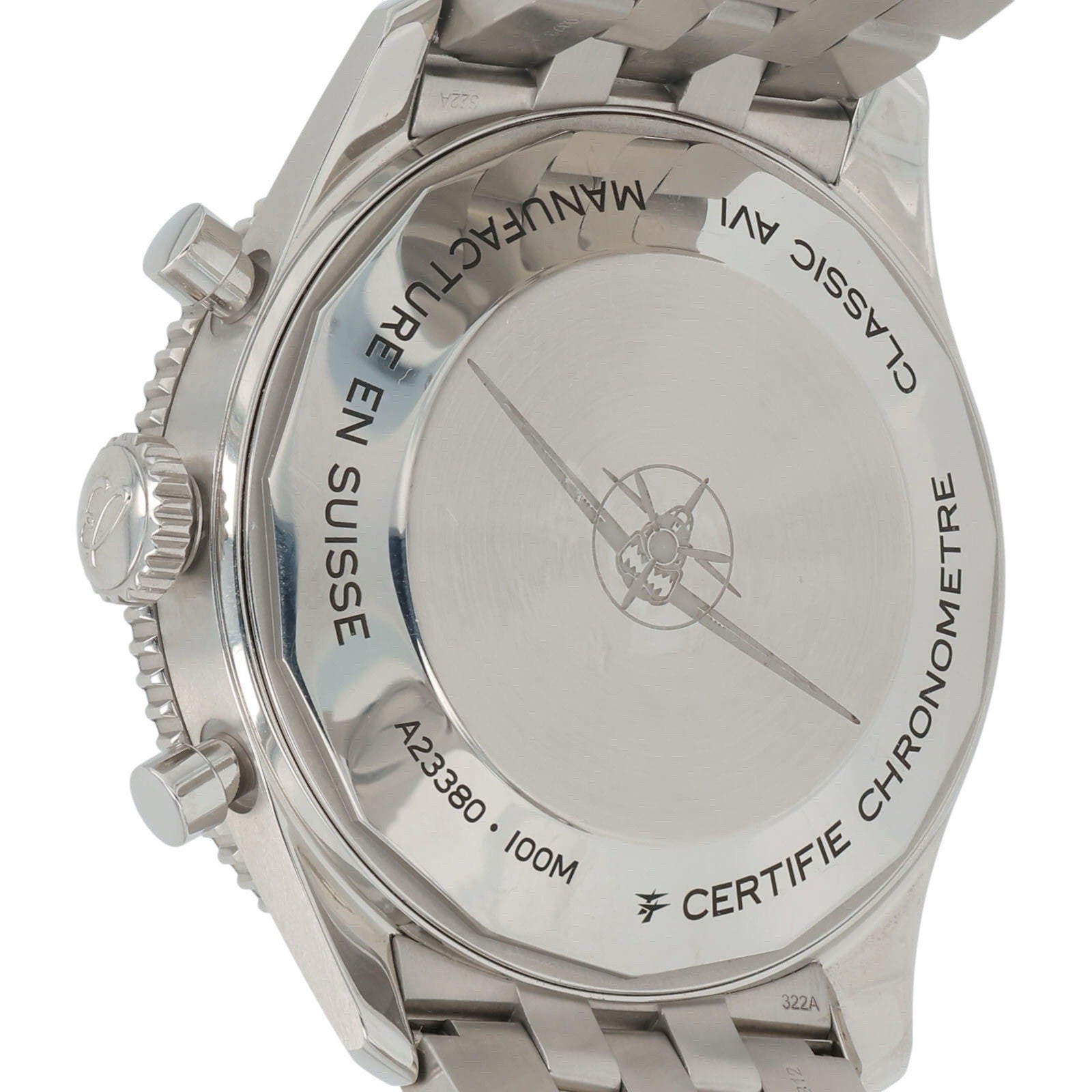 Breitling AVI Chronograph Green Dial Stainless 42mm Automatic Men’s A23380