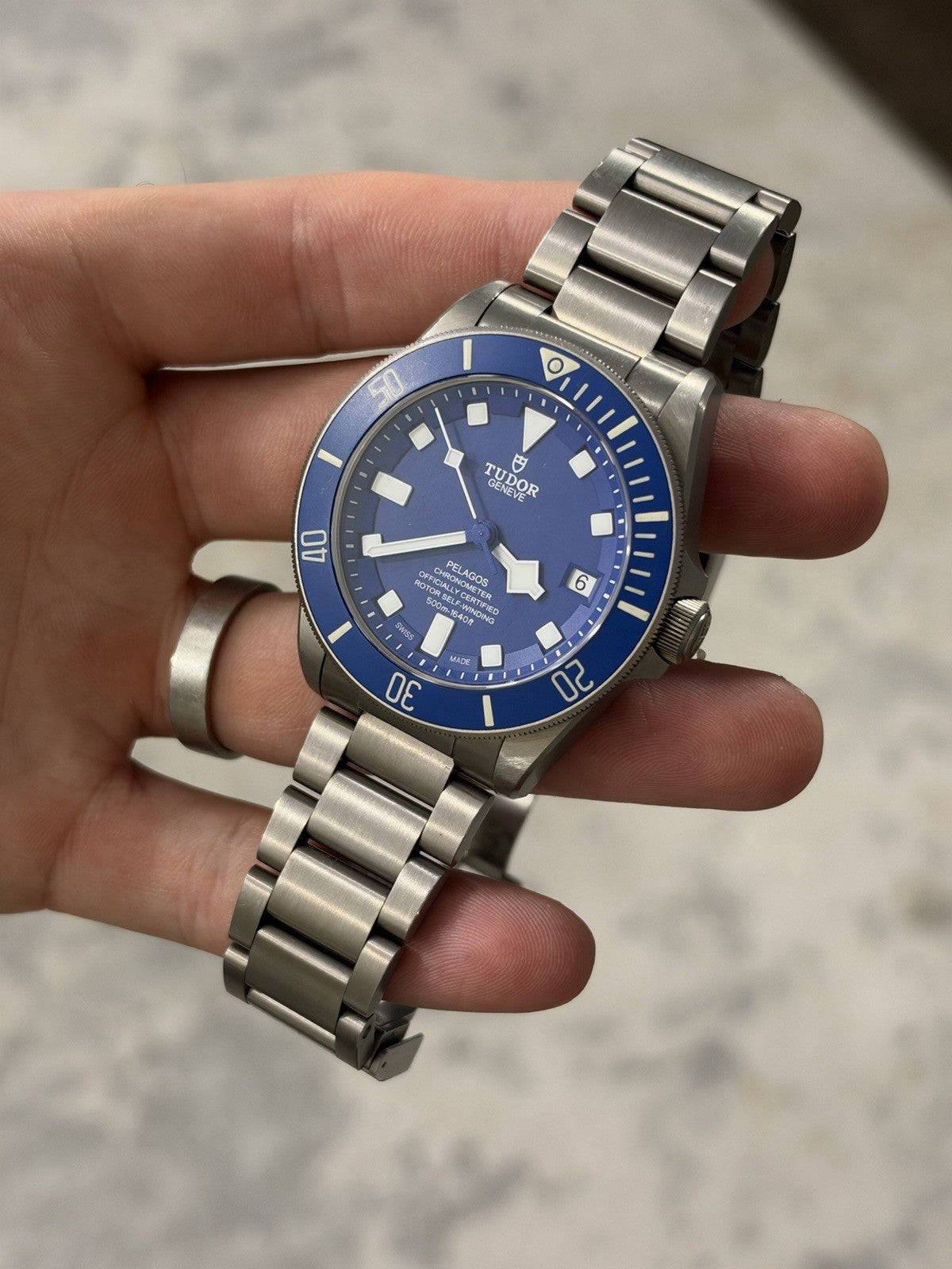 2022 Tudor Pelagos Date Blue Dial Titanium Men's Watch 25600TB - W/ Papers