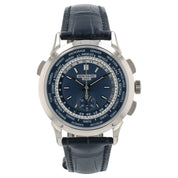 Patek Philippe World Time Blue Dial 18k White Gold 39.5mm Automatic Men’s 5930G