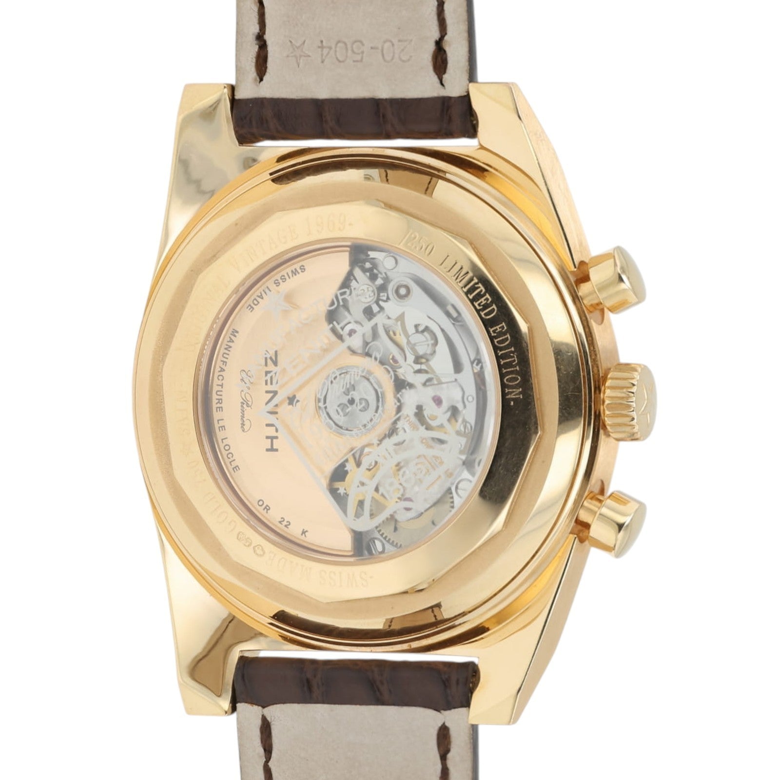 Zenith El Primero New Vintage 1969 Copper Dial 18k Rose Gold 40mm 18.1969.469