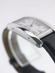 Cartier Tank Americaine Steel Silver Dial 23mm Automatic Unisex Watch WSTA0017