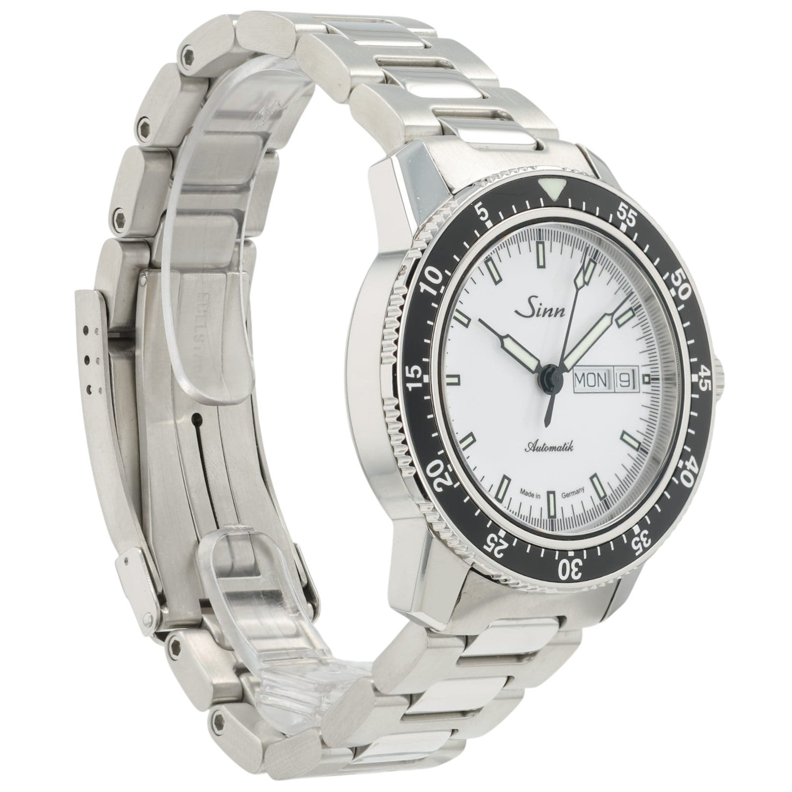 Sinn 104 White Dial Stainless Steel 41mm Automatic Movement Mens Watch 104