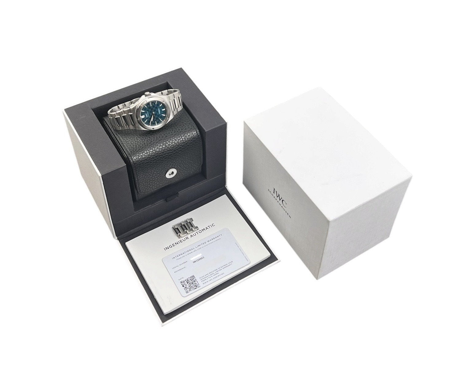 IWC Ingenieur Aqua Dial Stainless Steel 40mm Automatic Movement Mens IW3298903