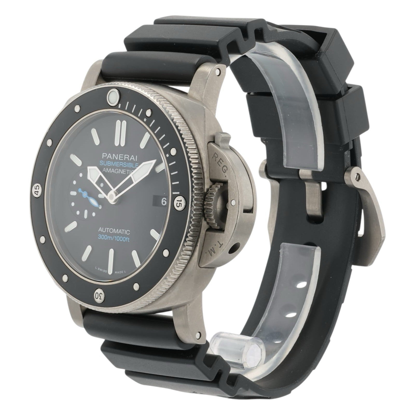 Panerai Submersible Black Dial Titanium 47mm Automatic Men’s Watch PAM01389
