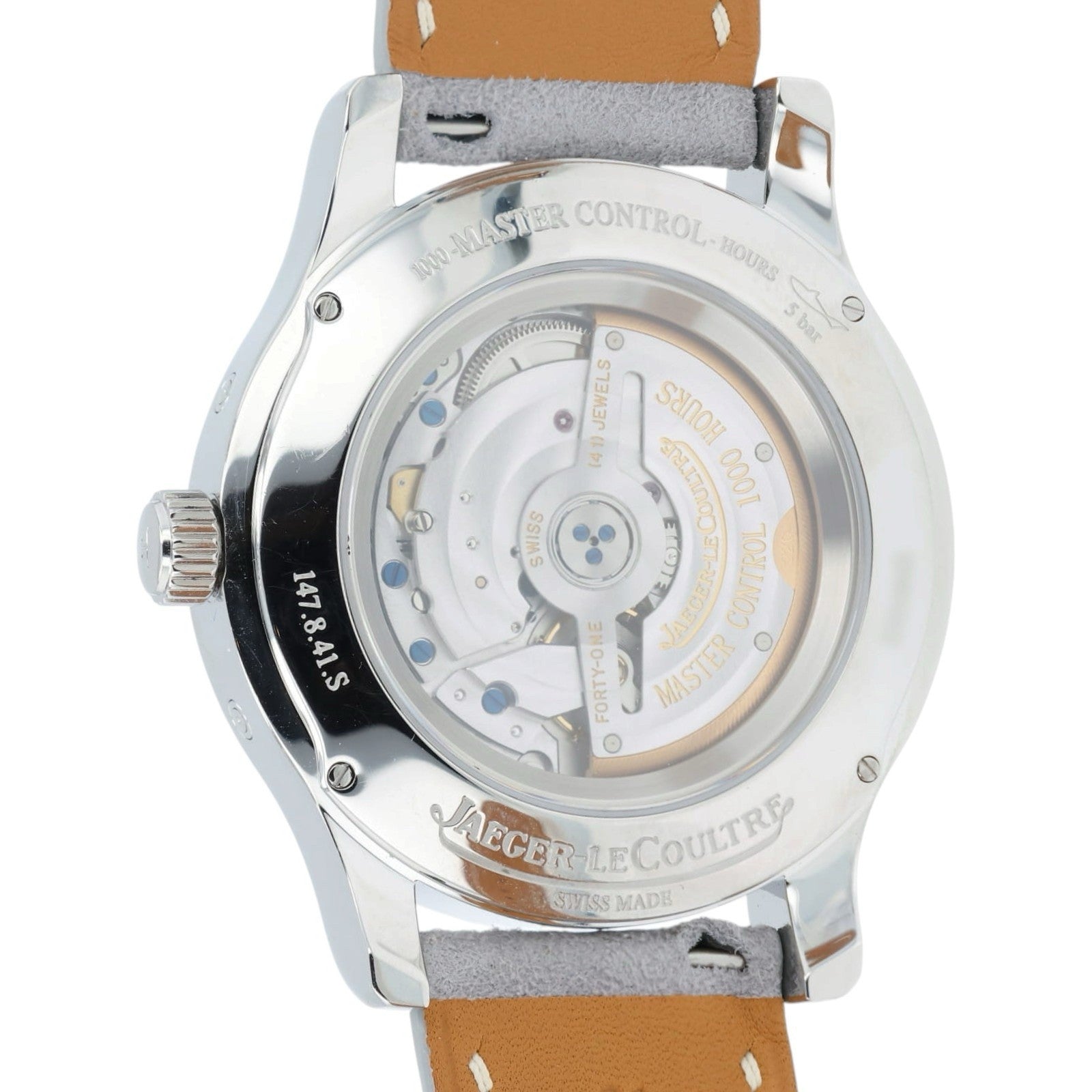 Jaeger LeCoultre Master Calendar Steel Mens 40mm Automatic Watch Q151842A