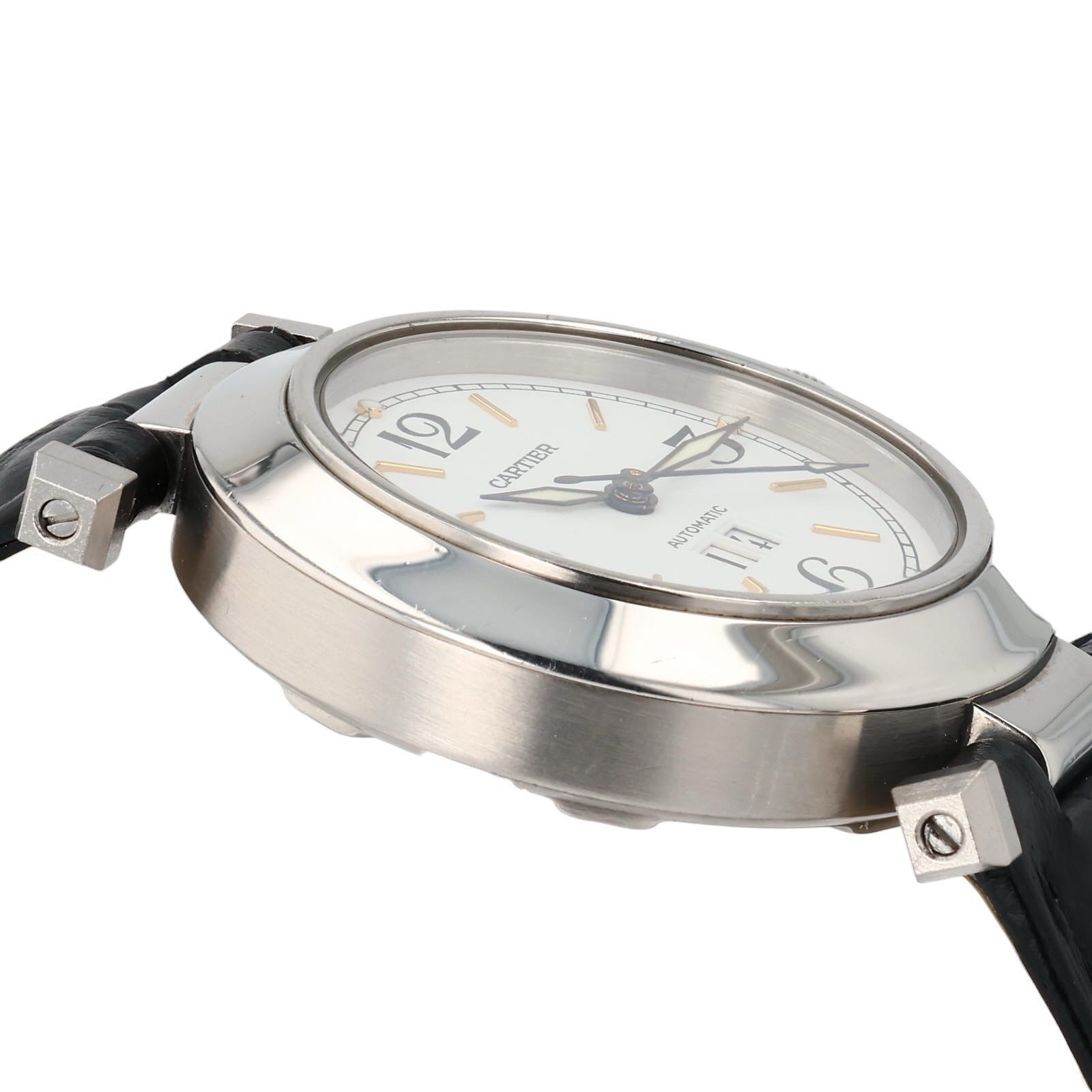 Cartier Pasha Stainless Steel White Dial 35mm Automatic Men’s Watch W31044M7