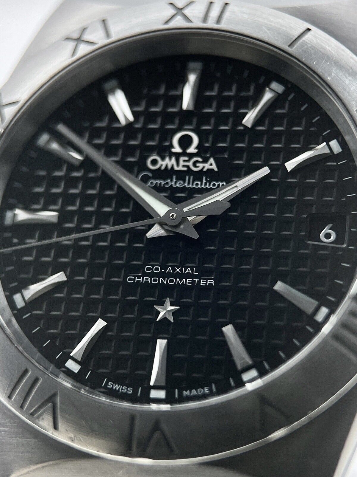 OMEGA CONSTELLATION CO AXIAL CHRONOMETER 38MM 123.10.38.21.01.002 W/ B&P