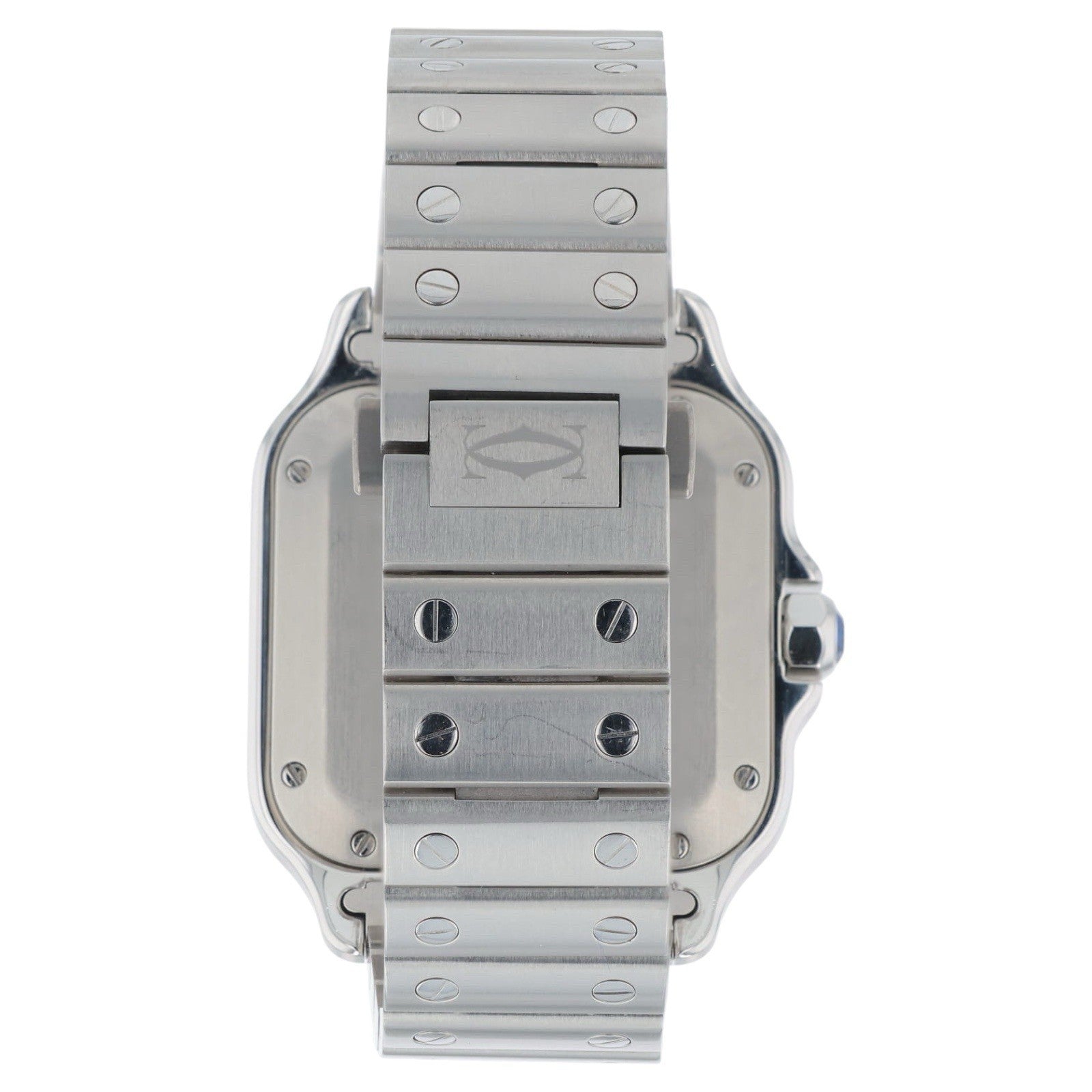 Cartier Santos WSSA0029 Automatic Stainless White Dial Midsize Unisex Watch 35mm