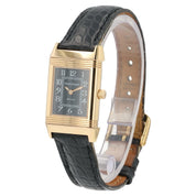 Jaeger LeCoultre Reverso Black Dial 18k Rose Gold 20mm Manual Wind 260.2.86