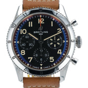Breitling AVI Black Dial Stainless Steel 42mm Automatic Men’s Watch A23380
