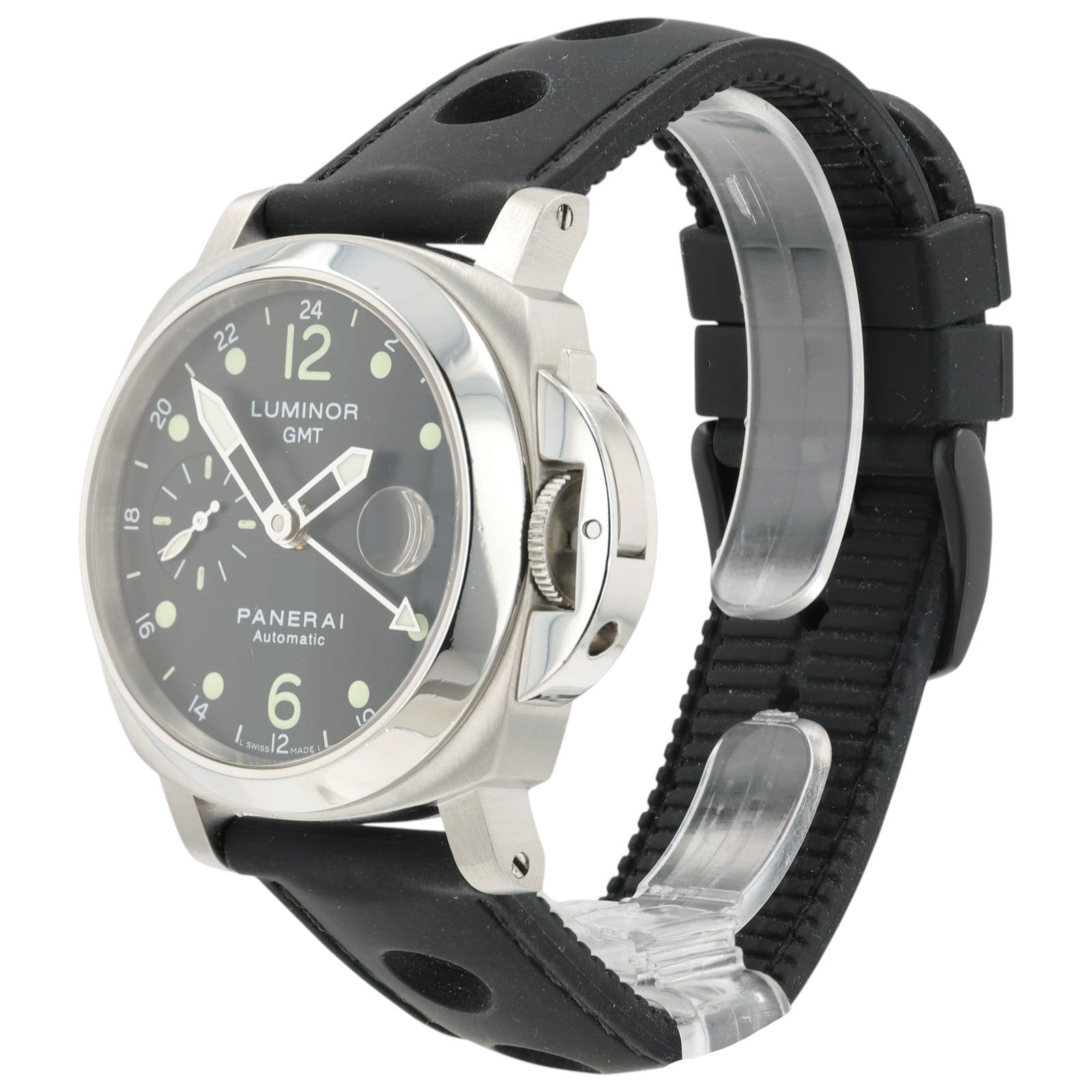Panerai Luminor GMT Black Dial Stainless Steel 40mm Automatic Mens PAM00159