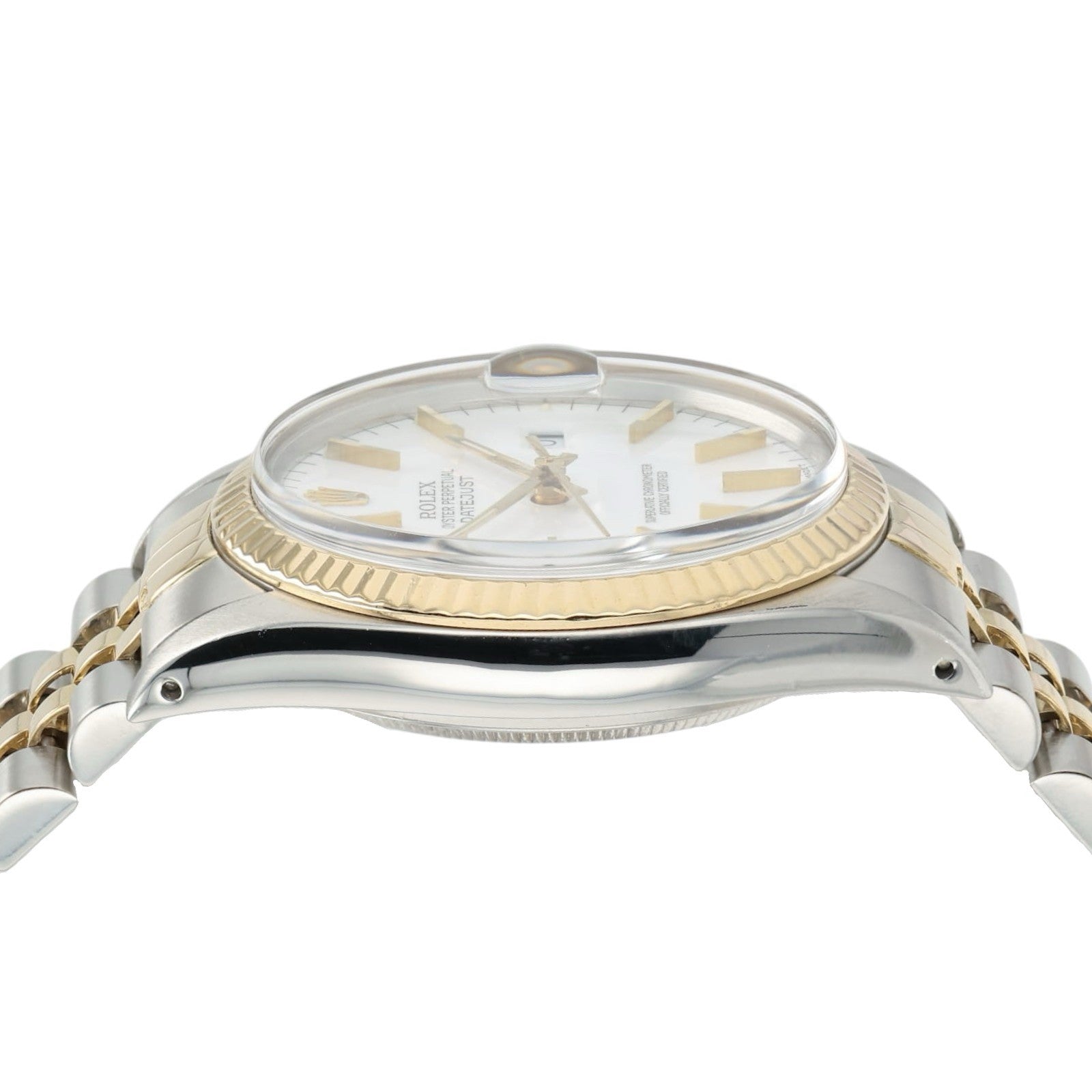 Rolex Two Tone Datejust White Dial Gold & Steel 36mm Automatic Men’s Watch 16013