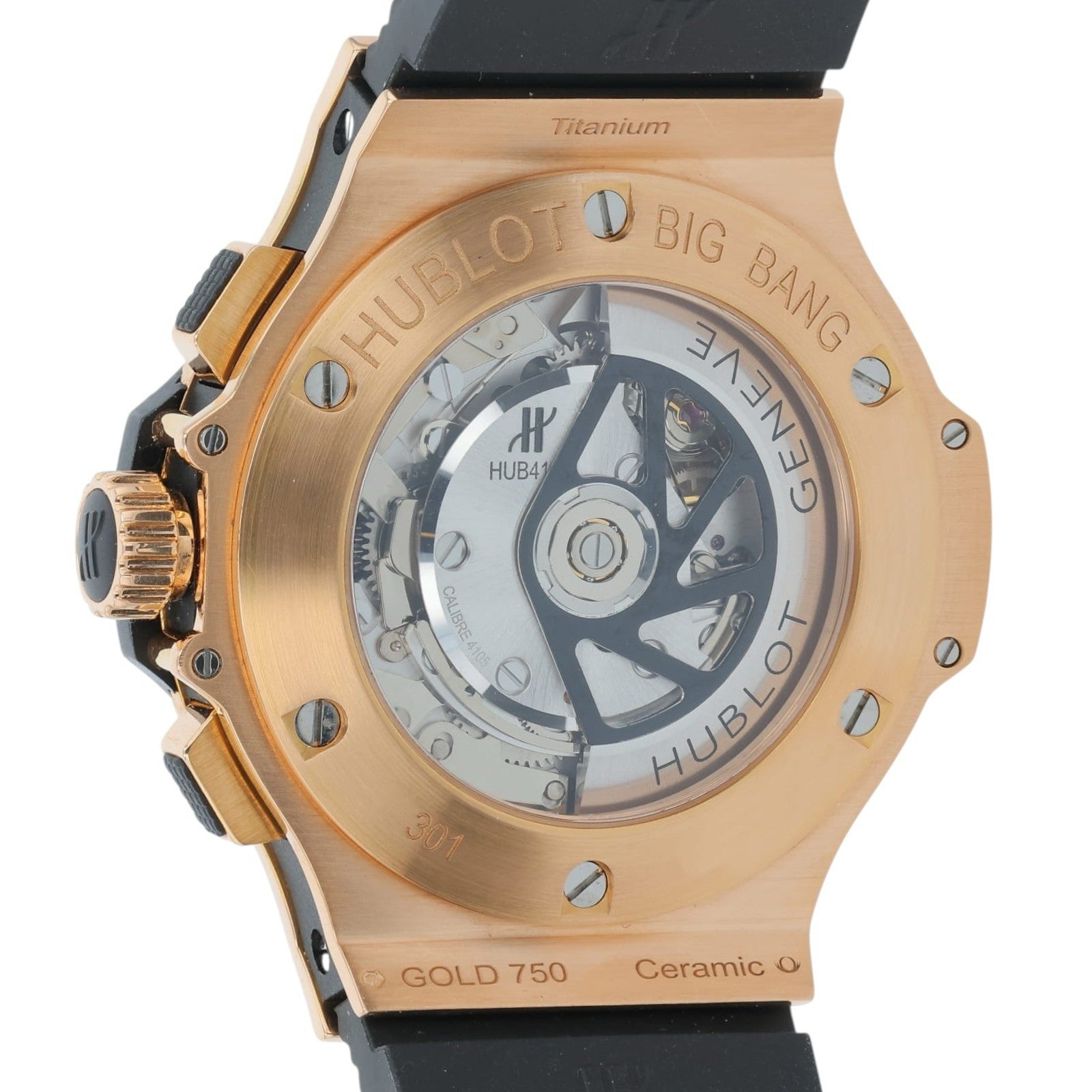 Hublot Big Bang 18k Rose Gold Black Dial 44mm Automatic Men’s Watch 301PB.131.RX