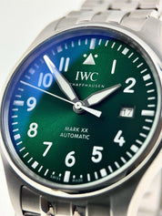 IWC Pilot Mark XX Stainless Steel Green Dial 40mm Automatic Men’s Watch IW328206