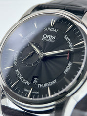 Oris Artelier Pointer Stainless Steel Black Dial 44mm Automatic Mens Watch 7666
