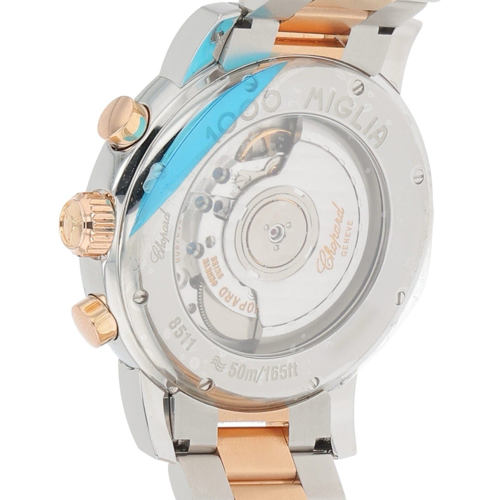 Chopard Mille Miglia 18k Rose Gold & Steel Silver Dial 42mm Automatic 15811-6001