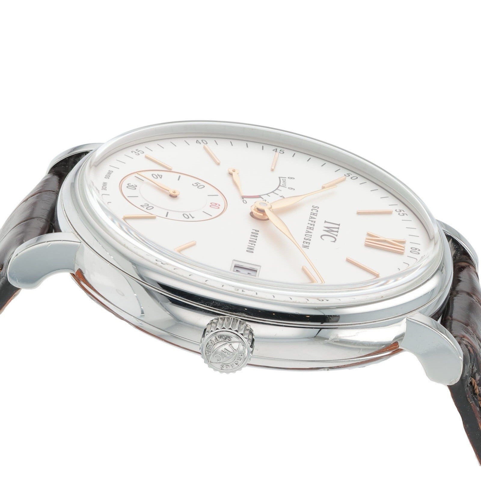 IWC Portofino Stainless Steel White Dial 45mm Manual Wind Men’s Watch IW510103