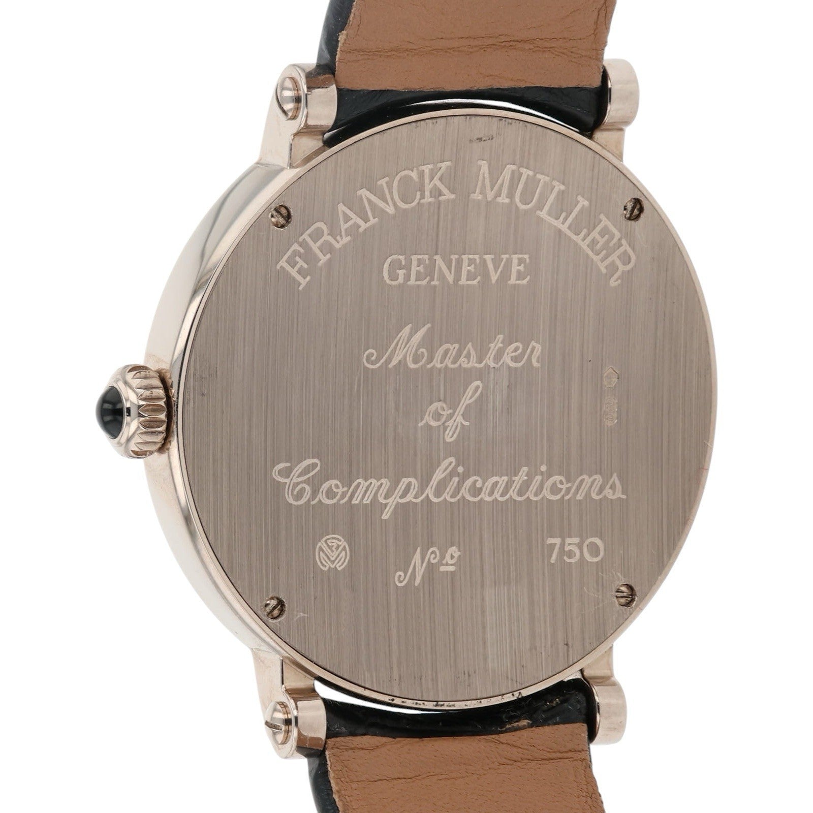 Franck Muller Ronde 18k White Gold 35mm Silver Color Dial Quartz Mens 8035 QZ R