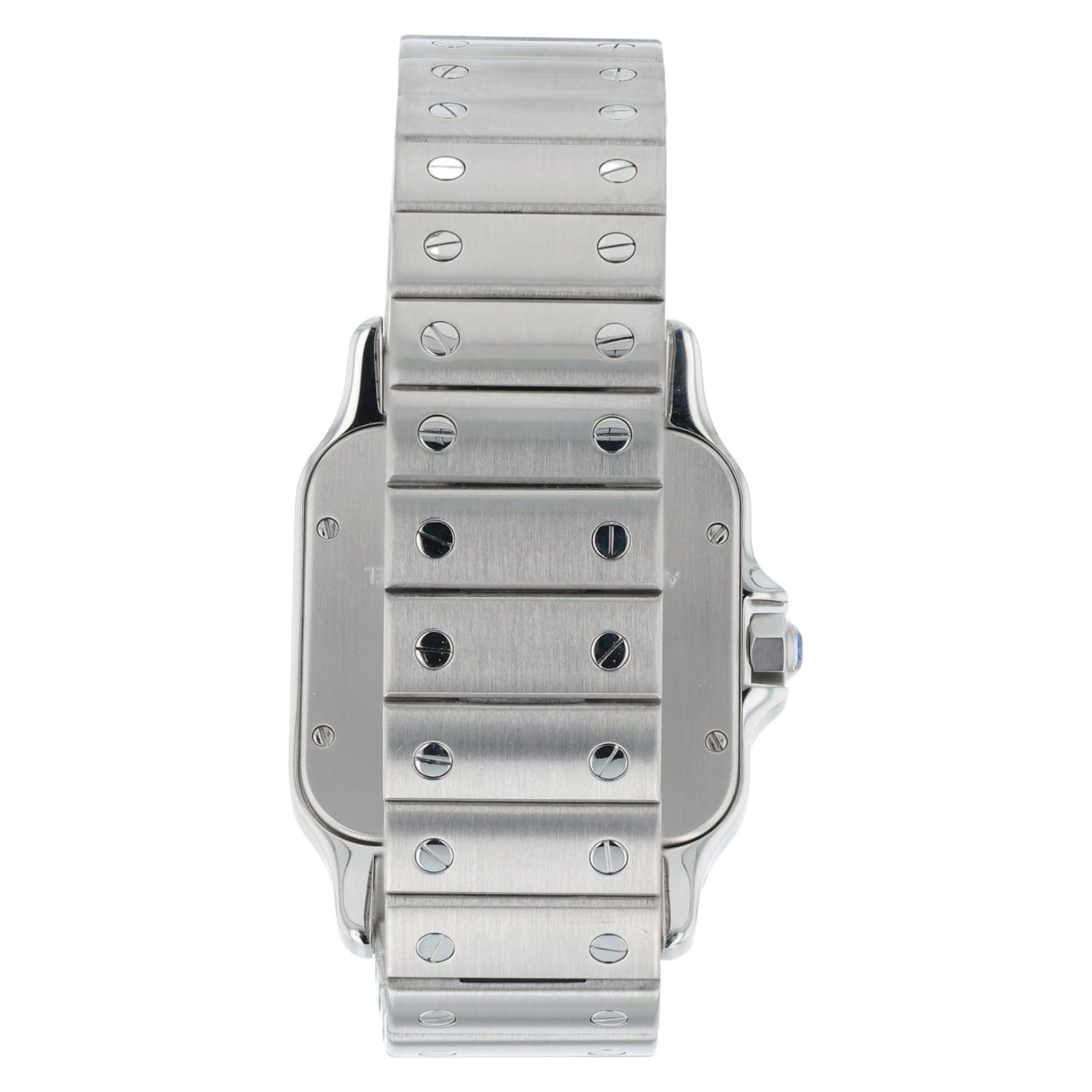 Cartier Santos Galbee Stainless Steel Silver Dial 32mm Automatic Mens Watch 2823