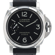 Panerai Luminor Marina 8 Days Steel Black Dial 44mm Manual Wind Mens PAM00510