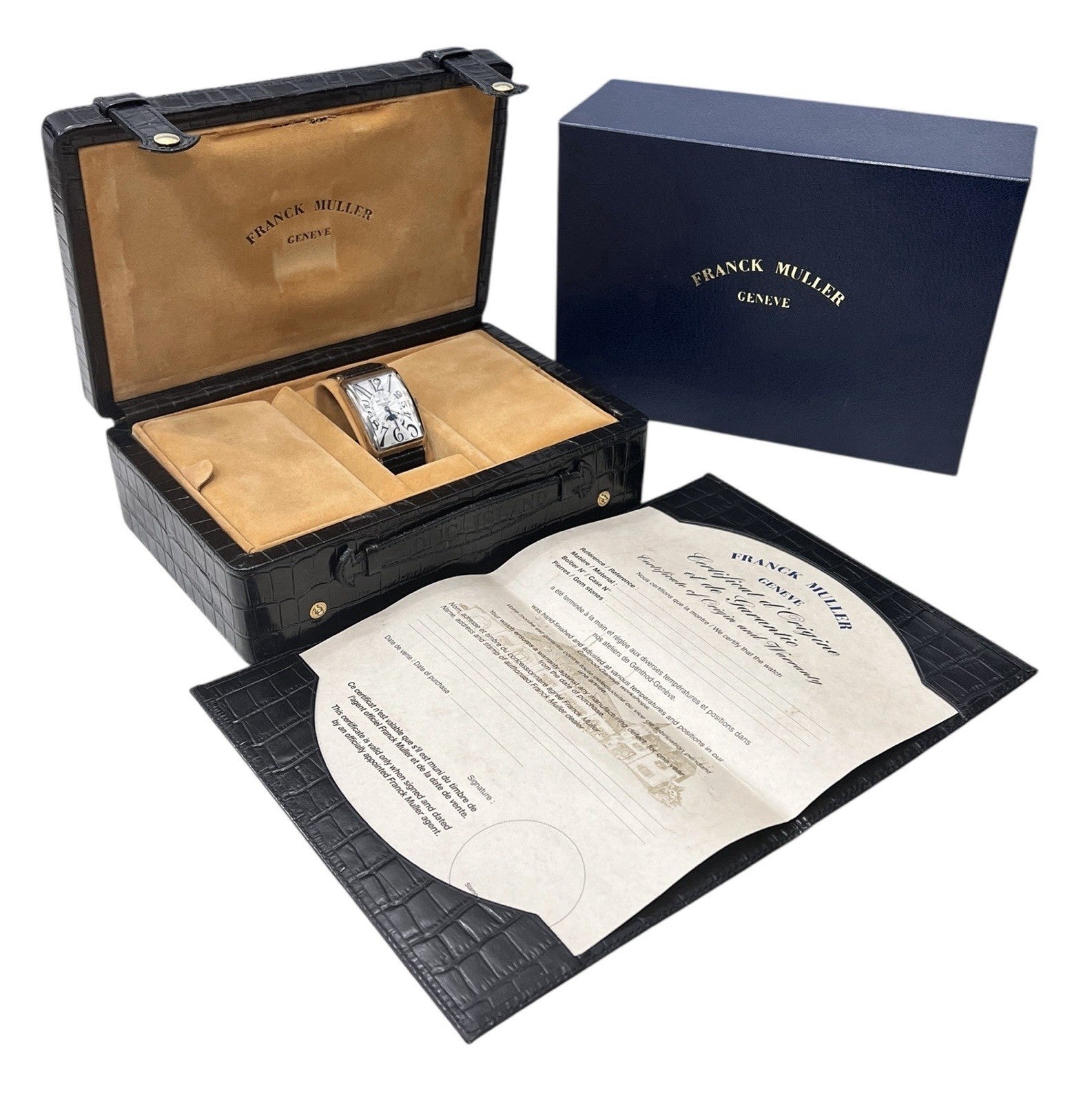 Franck Muller 18k White Gold Silver Dial 32mm Automatic Men's Watch 1200MC L