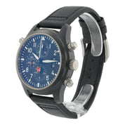 IWC Pilot Chronograph Top Gun Ceramic Black Dial 46mm Automatic Mens IW379901