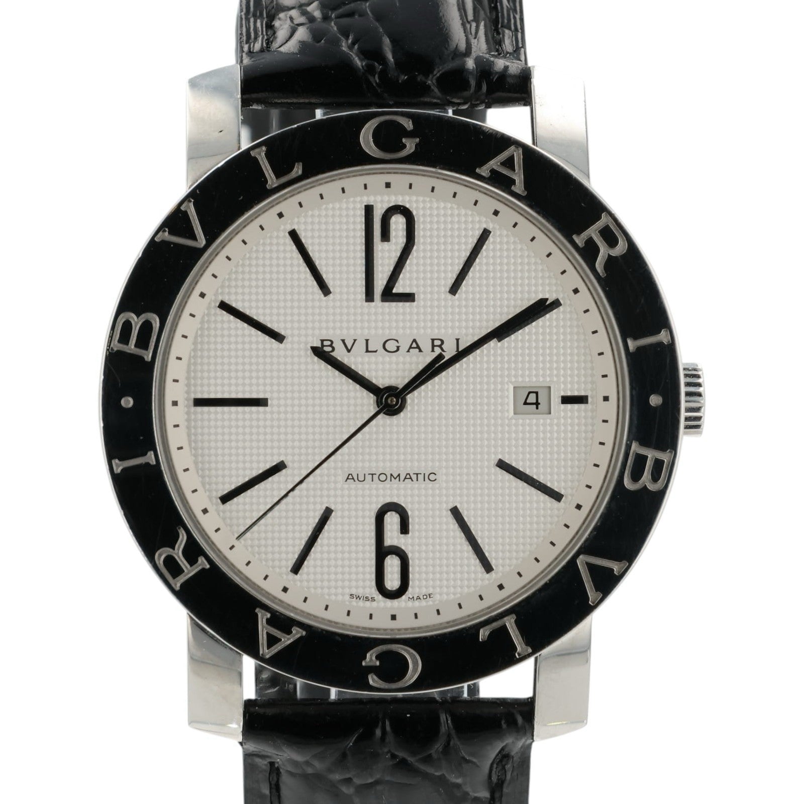 Bvlgari Chronograph White Dial Stainless Steel 42mm Automatic Men’s Watch BB42SL