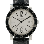 Bvlgari Chronograph White Dial Stainless Steel 42mm Automatic Men’s Watch BB42SL