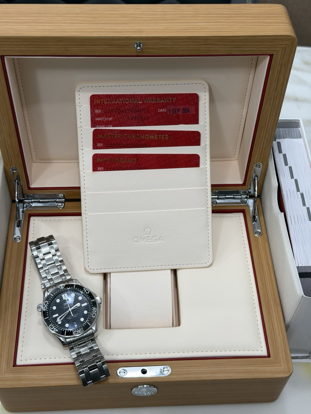 2024 Omega Seamaster Professional 300m Black Ceramic Watch 210.30.42.20.01.001