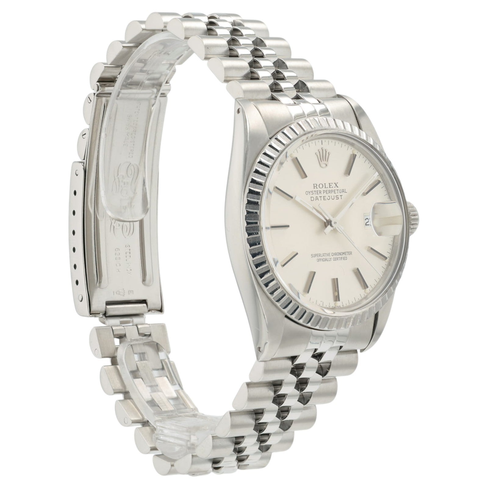 Rolex Datejust Silver Dial Stainless Steel 36mm Automatic Men's Watch 16030