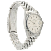 Rolex Datejust Silver Dial Stainless Steel 36mm Automatic Men's Watch 16030