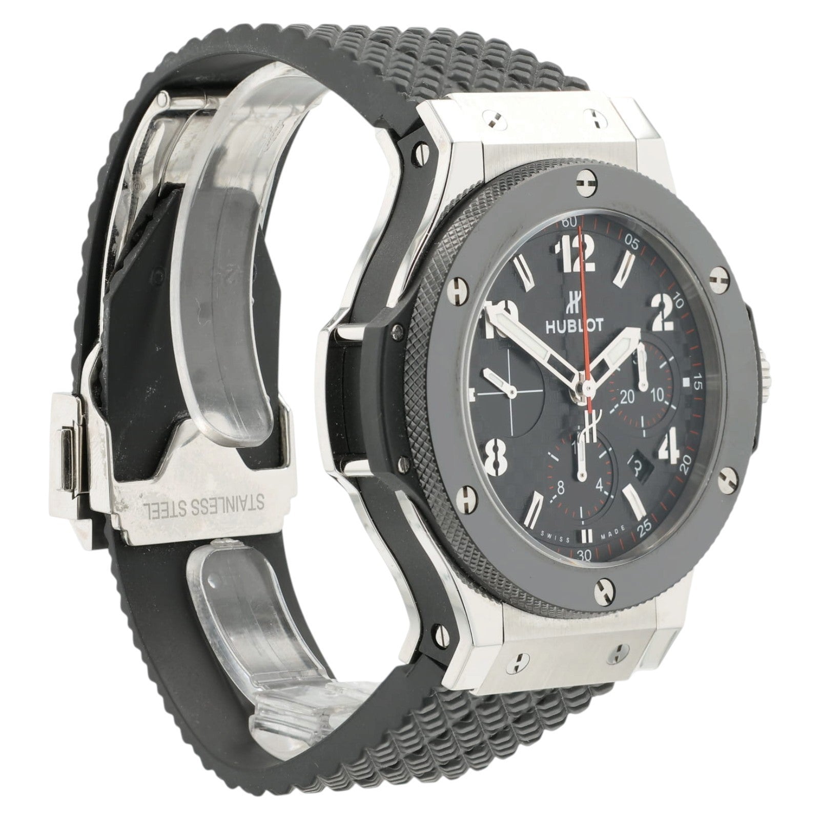 Hublot Big Bang Black Carbon Fiber Dial Steel 44mm Automatic Mens 301.SB.131.RX