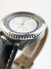 Breitling Stainless Steel Silver Dial 43mm Automatic Movement Men's Watch AB3521