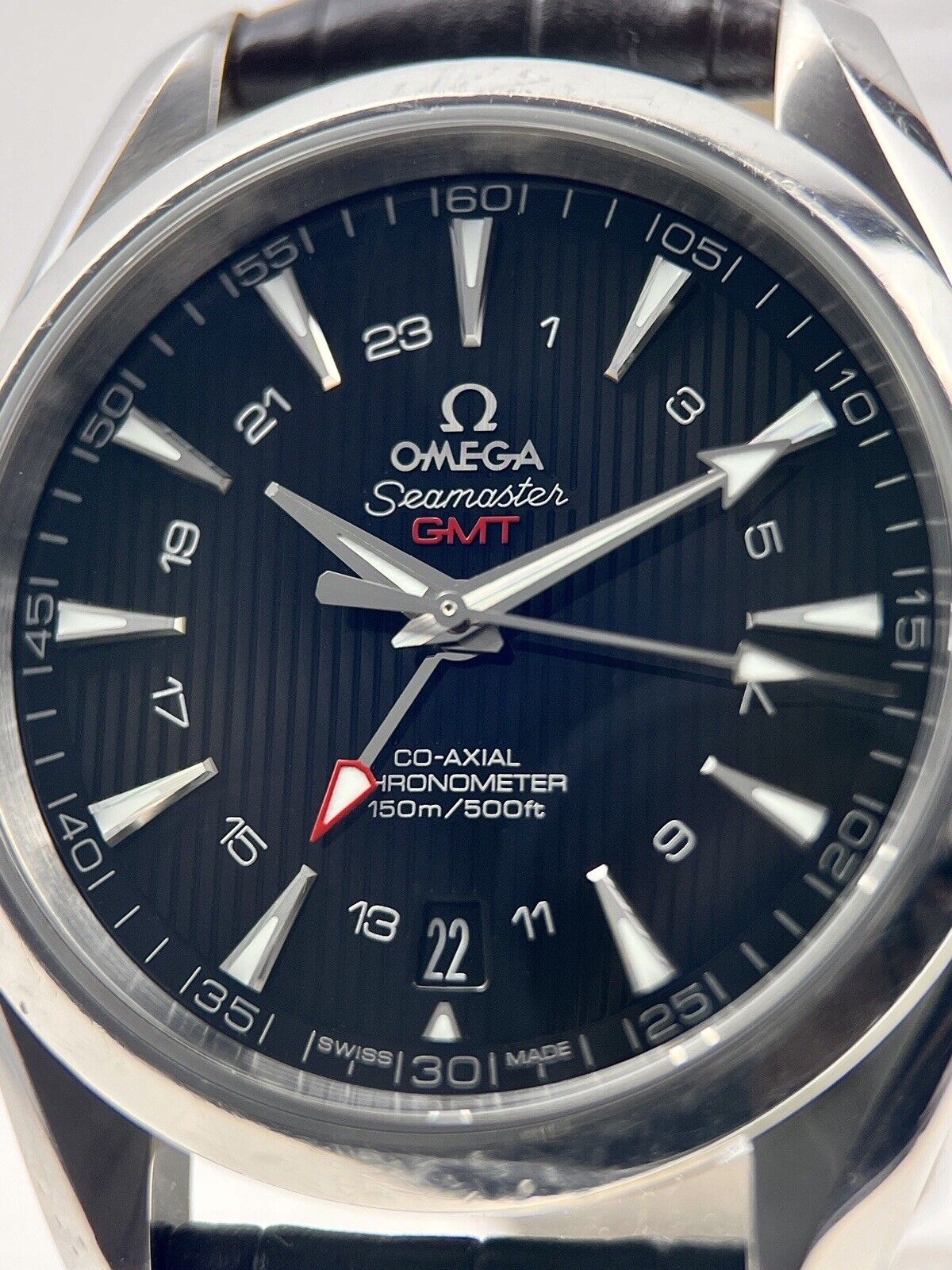 Omega Seamaster Aqua Terra GMT Steel Black Dial Mens Watch 231.13.43.22.01.001