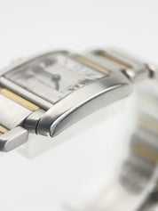 Cartier Tank Francaise 18K Yellow Gold Steel Quartz Ladies Watch W51007Q4