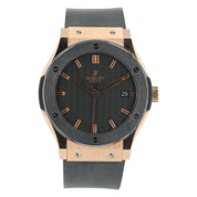 Hublot Classic Fusion 18k Rose Gold Carbon Dial 45mm Automatic 511.PM.1780.RX