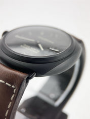 Panerai Radiomir Ceramic Black Dial 45mm Manual Wind Mens Watch PAM00292