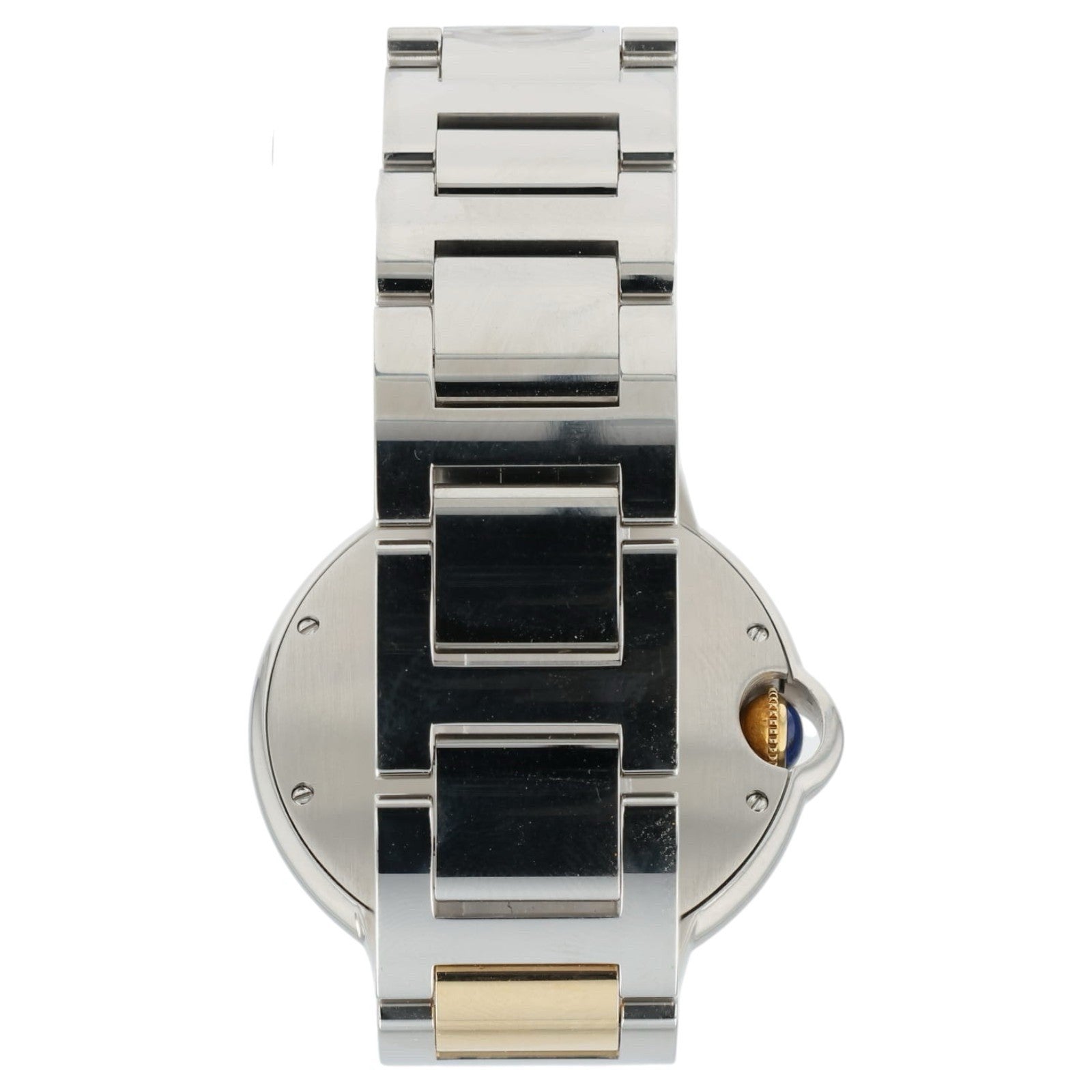 Cartier Ballon Bleu Silver Dial Gold & Steel 36mm Quartz Unisex Watch W69008Z3