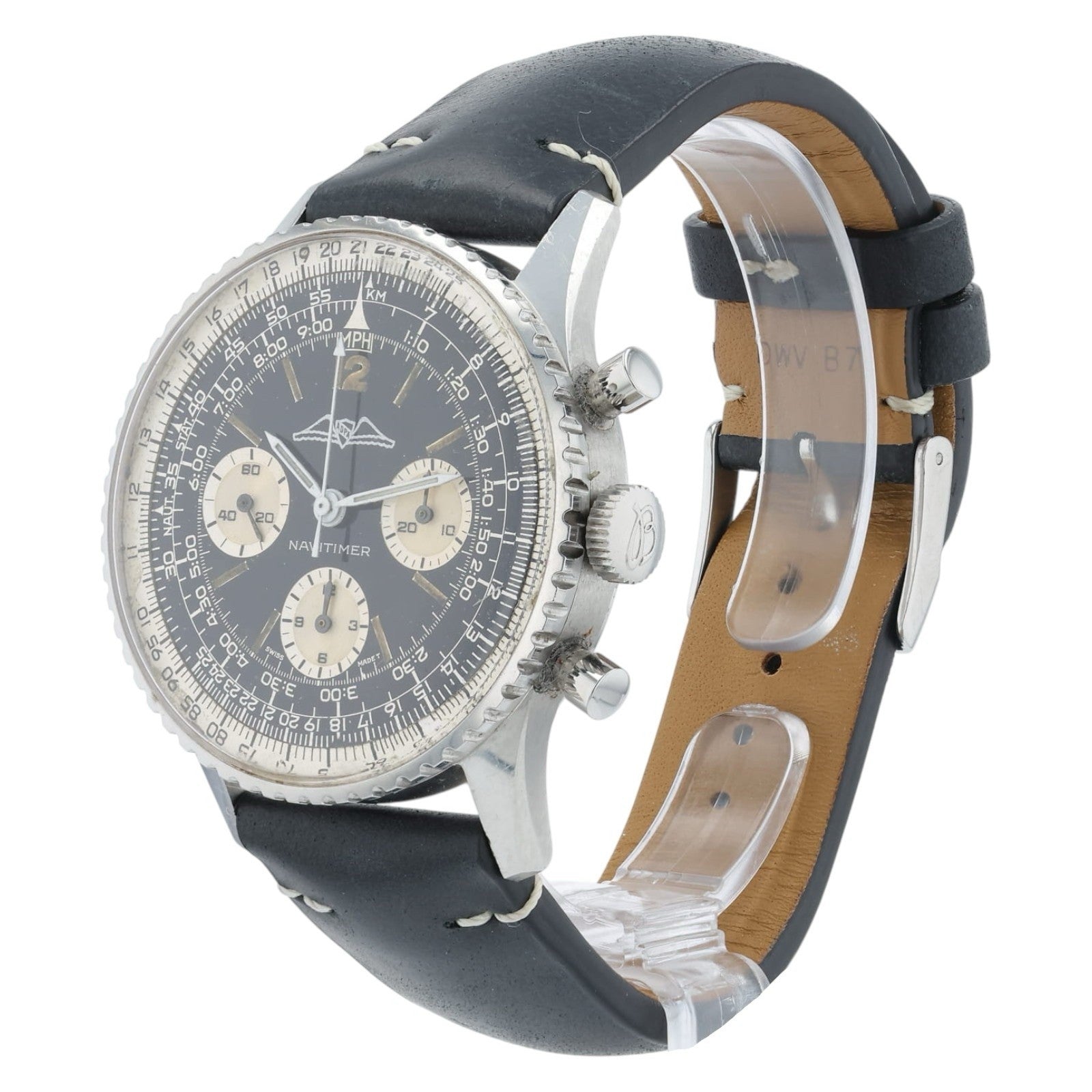 Breitling Navitimer Twinjet Black Dial Steel 41mm Manual Wind Men’s Watch 806