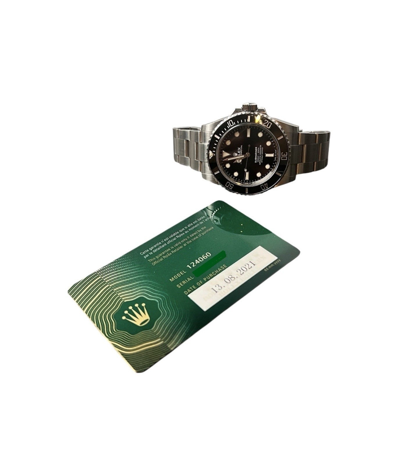 Rolex Submariner No-Date Black Dial Stainless Steel 41mm Automatic Mens 124060