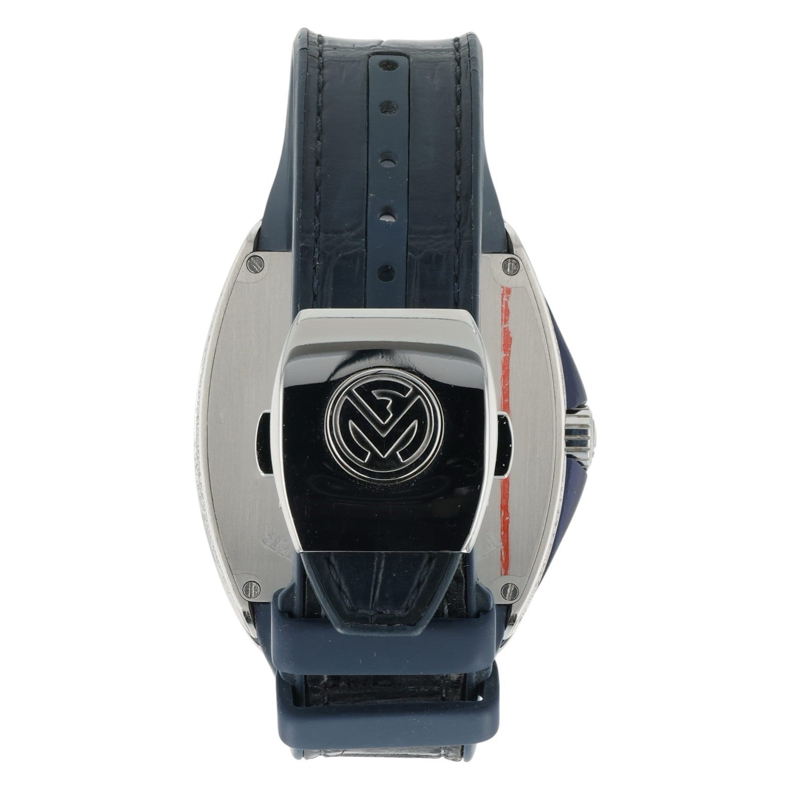 Franck Muller Vanguard Diamond Steel Blue Dial 45mm Automatic Mens V45SCDT