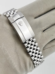 Rolex Datejust 41mm Stainless Steel Jubilee 18k Gold Fluted Blue Dial 126334