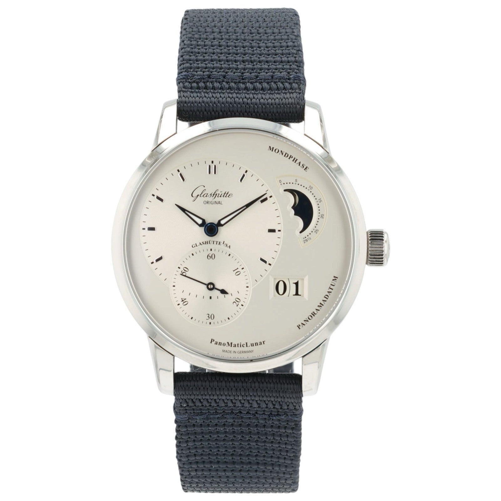 Glashutte Silver Dial Stainless Steel 40mm Automatic Mens Watch 1-90-02-42-32-64