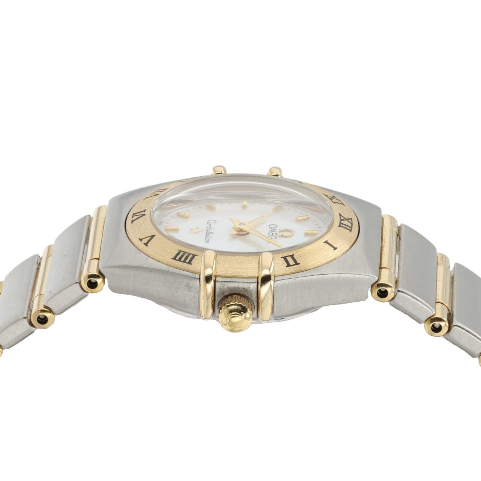 Omega Ladies Constellation MOP Dial 18k Yellow Gold & Steel Watch 1262.70.00