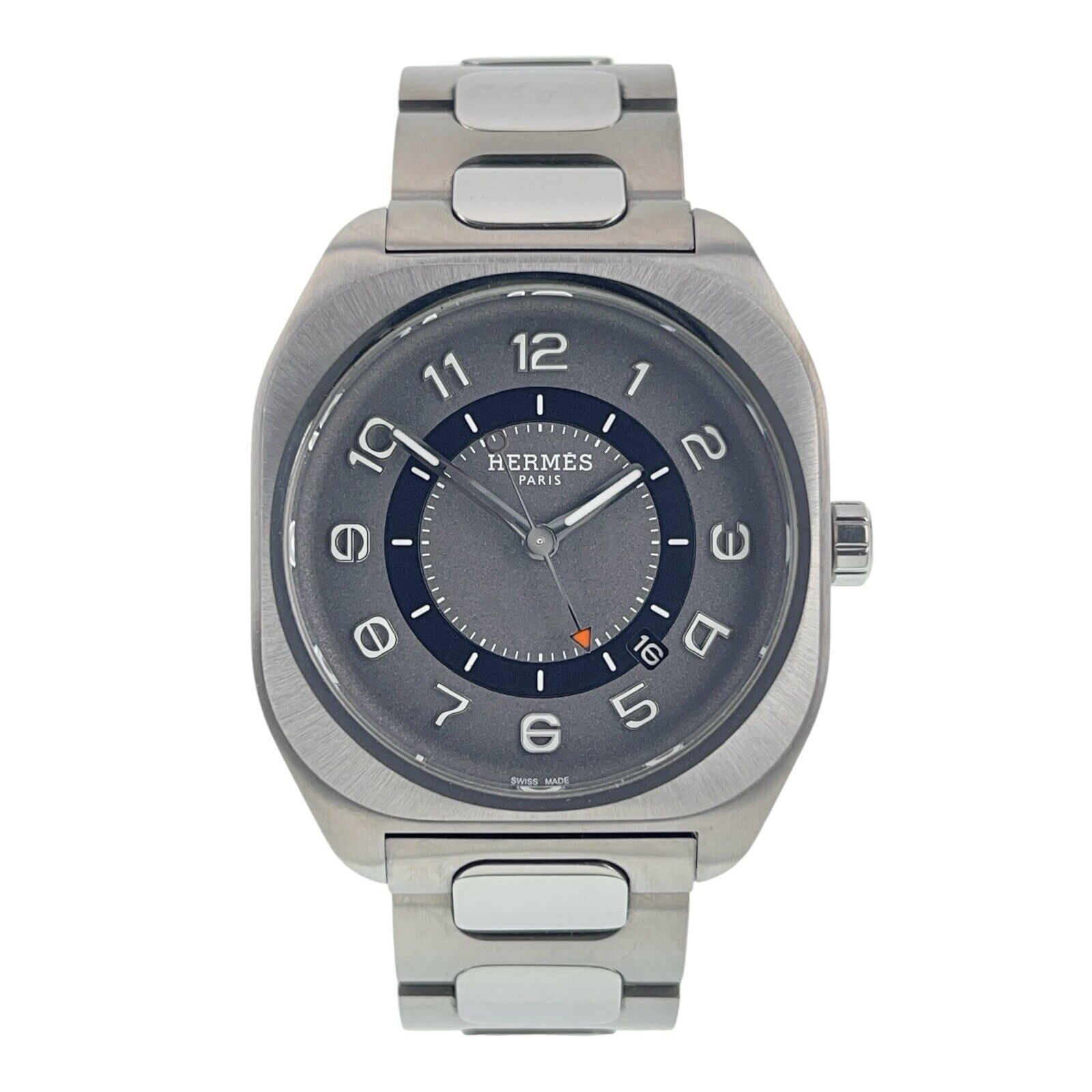 Hermes H08 Titanium Gray Dial 39mm Automatic Men’s Watch SP1.741 W/ Papers