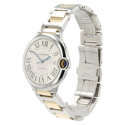 Cartier Ballon Blue Silver Dial 18k Yellow Gold & Steel 42mm Automatic W69009Z3
