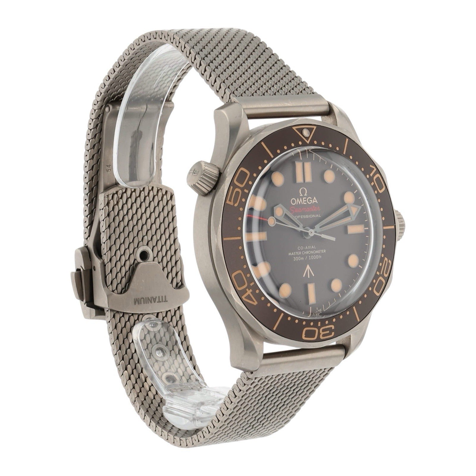 Omega Seamaster Diver 007 Titanium Brown Dial 42mm Automatic 210.90.42.20.01.001