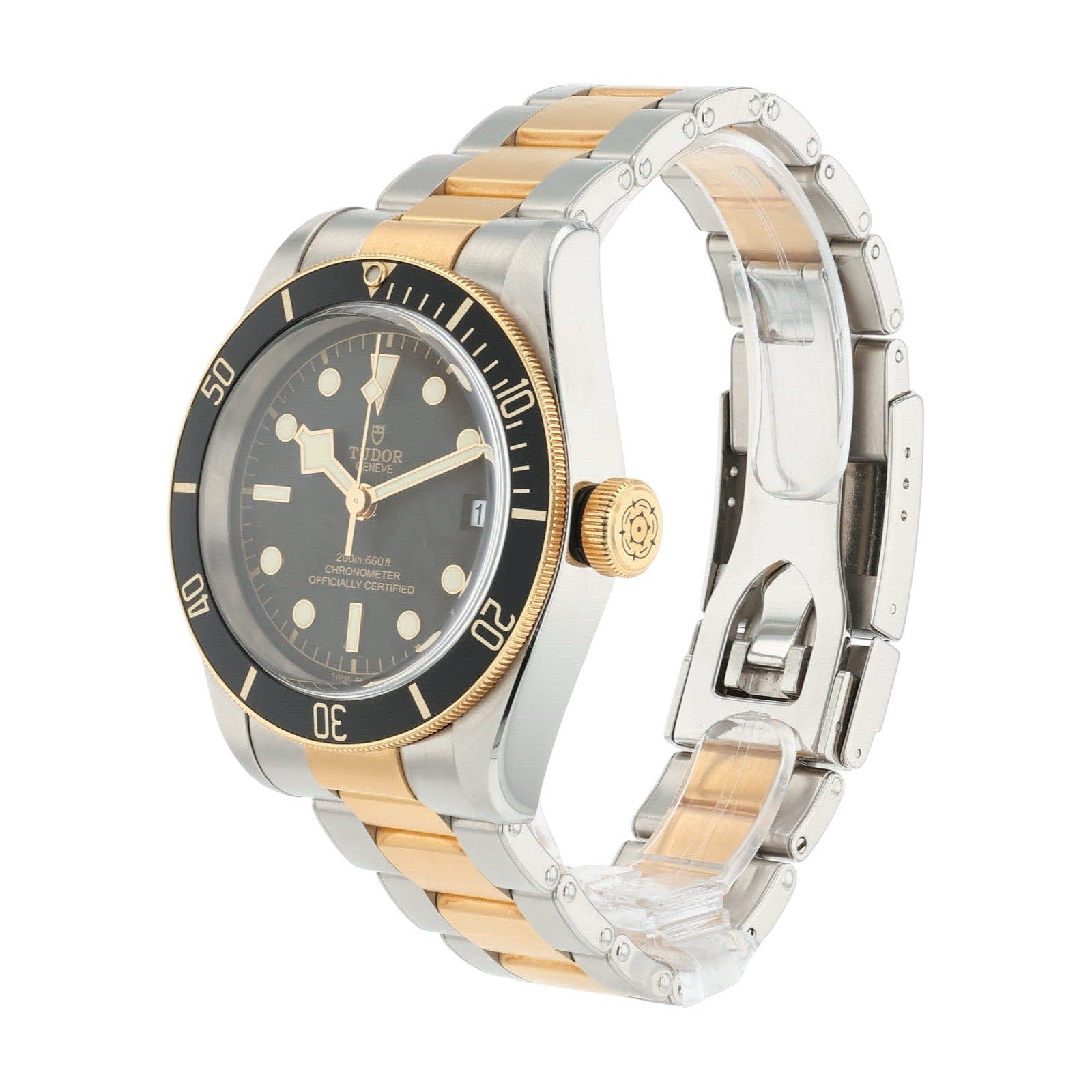 Tudor Black Bay Steel & Gold Black Dial 41mm Automatic Men’s Watch 79733N