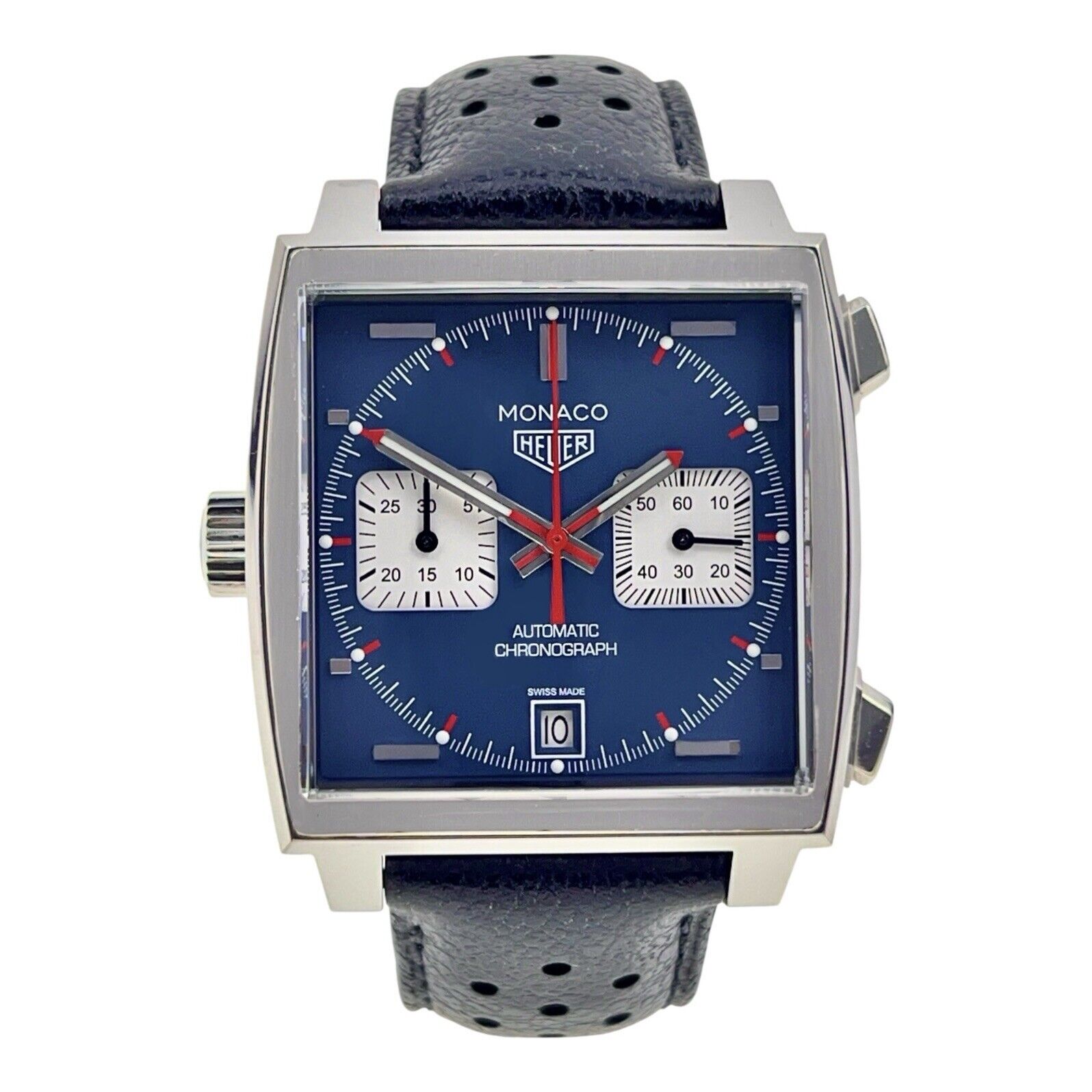 Tag Heuer Monaco Calibre 11 Steel 39mm Blue Automatic Men’s Watch CAW211P