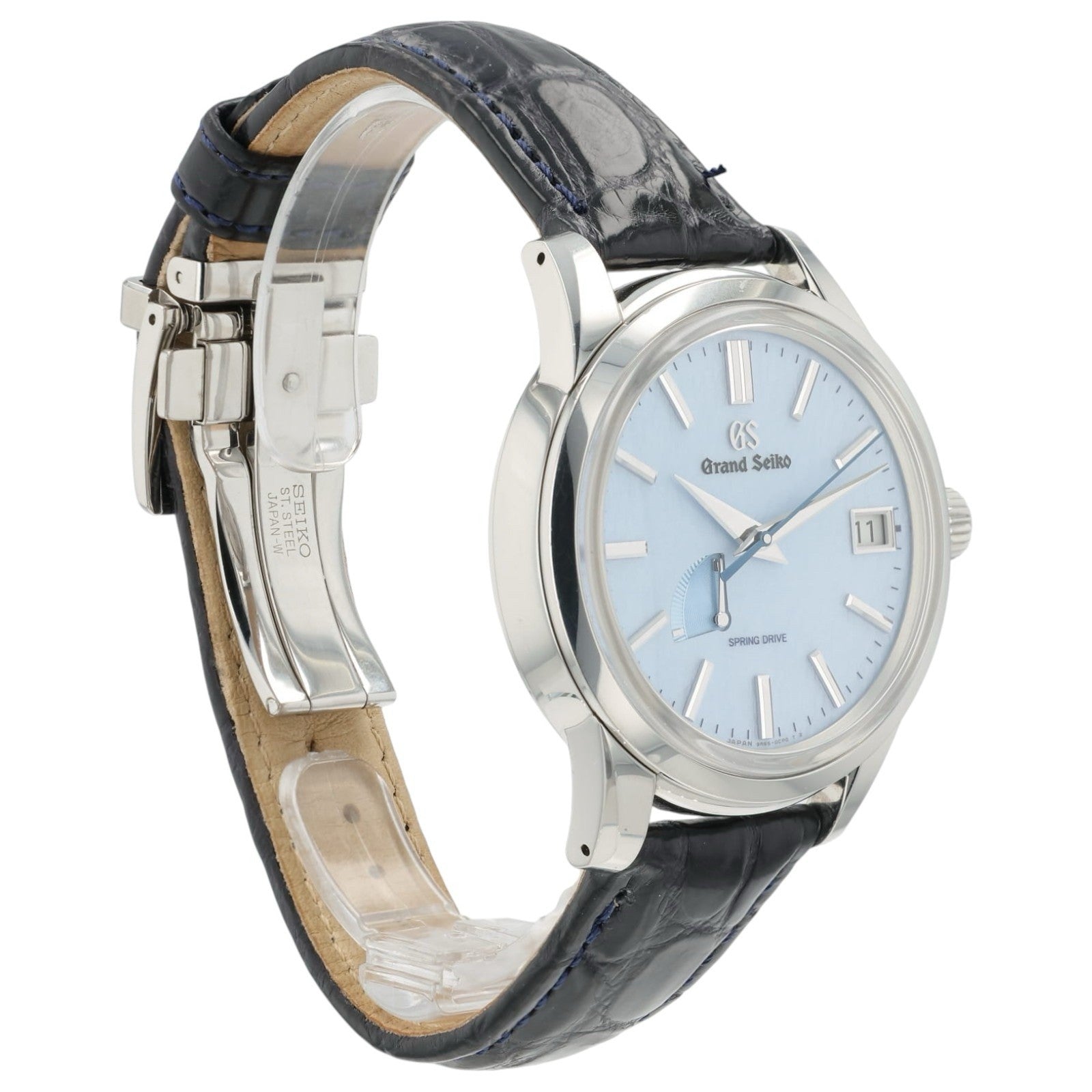 Grand Seiko Elegance Skyflake Blue Dial Steel 40mm Automatic Men’s Watch SBGA407